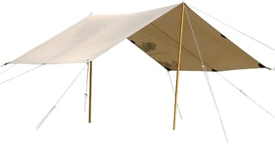 Waterdichte Tarp 285 x 400 cm van Katoenmix - Bescherming tegen Zon, Wind en Regen