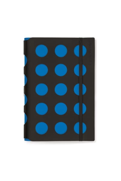 Vacavaliente - Notitieboek A5 Multi Dots - Gerecycled Leer - Blauw