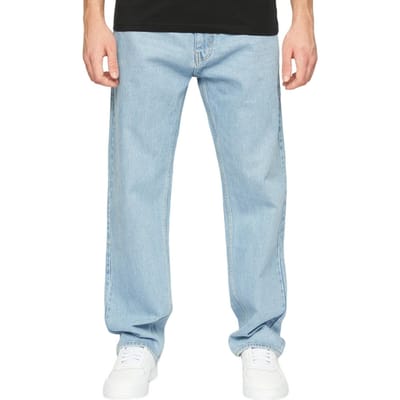 Crosshatch Heren Tillman Stone Wash Baggy Jeans (Licht)