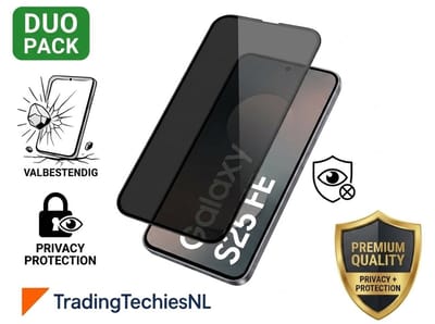 Privacy Screen Protector Galaxy S25 FE – 2 Stuks Duo Pack – Anti-Spy Beschermglas, 9H Gehard Glas, Anti-Spy, Krasbestendig, Case-Friendly