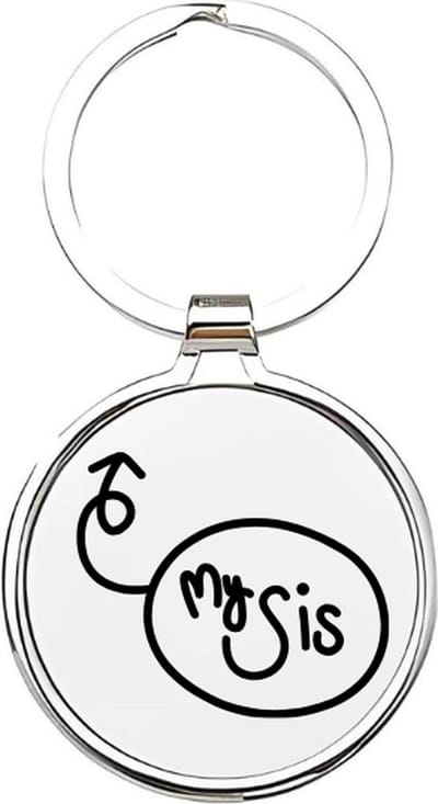 Akyol - My sis Sleutelhanger - zus - De liefste zus - Zus sleutelhanger - Zussen sleutelhanger - Sleutelhanger zus - Familie sleutelhanger - verjaardagscadeautje - Zus cadeau - Sister - zusje - 4 x 7,5 CM