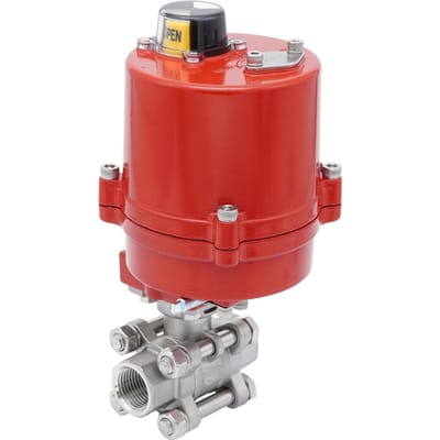 Rp 1-1/2'' 2-Weg RVS Elektrische Kogelkraan 12 V AC/DC