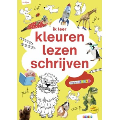 Veilig leren lezen ik leer kleuren, lezen, schrijven Educatieve boeken (spelletjes en raadsels)