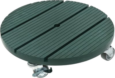 Weerbestendige Plantenroller met Draagkracht van 80 kg - Ronde Bloempotonderzetter voor Binnen en Buiten (Ø 30 cm)