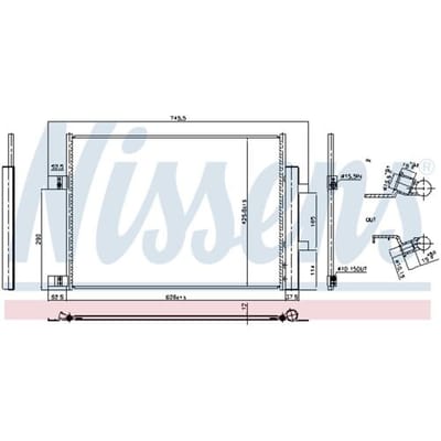 Condensator, aircosysteem CORROSIEBESCHERMING & PLUGVULLING NISSENS 941008