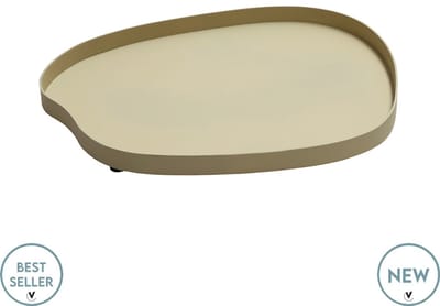 Dienblad Bariri | Small | Beige | Fijn structuur | L35 x B30 x H2 cm