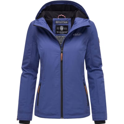 Marikoo dames overgangsjas lichtgewicht water- en windafstotend met capuchon blue violet