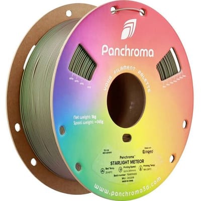 Polymaker CA02019 Panchroma™ Starlight Filament PLA kunststof Meerkleurig, Kleurverandering 1.75 mm 1000 g Starlight Meteor, Groen 1 stuk(s)