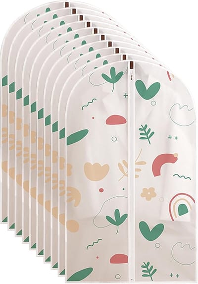 Hangende Kledinghoezen - Stofbescherming Kleding - Kleding Opbergen - Ademend Materiaal - 120x60cm - Transparant