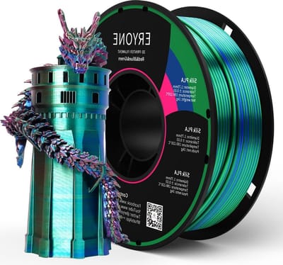 Zijden PLA-filament 175 mm 3D-printerfilament - Rood, blauw en groen - 1 kg/spoel - +/- 003 mm