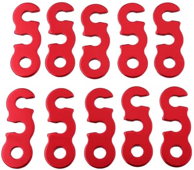 Dailygoods- Tentlijnspanner Aluminium - Koordspanner - Touwspanner - Windtouwgesp - Geschikt voor 3-9 mm Koord - Lichtgewicht en Duurzaam
