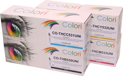 Set 4x Colori huismerk toner geschikt voor HP Color Laserjet CM2320 CM2320CB CM2320CI CM2320N CM2320NF CM2323 CM2720FXI CP2020 CP2024 CP2024DN CP2024N CP2025 CP2025DN CP2025N CP2025X CP2026 CP2026DN CP2027