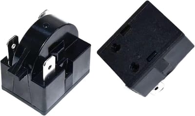 Koelkast Compressor Protector - Oververhitting Relais - Koelkast Reparatie - Universele 3pin Pasvorm - 17 Gram - Zwart