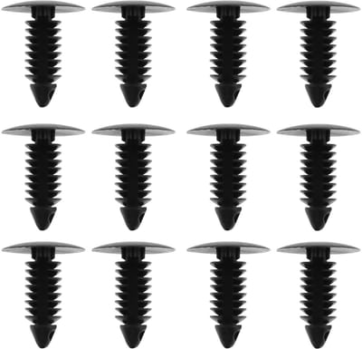 Dailygoods- Trim Clips 100 Stuks - Bevestigingsclips Auto - Kunststof - Voor 7,5mm Gat - Hoofd Diameter 17,5mm - Hoogte 22,5mm - Duurzaam