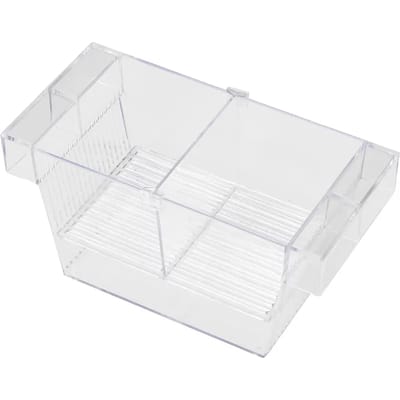 Ebi Guppy tank 3 in 1 afzetkastje - Transparant grijs - 16 x 8 x 8cm