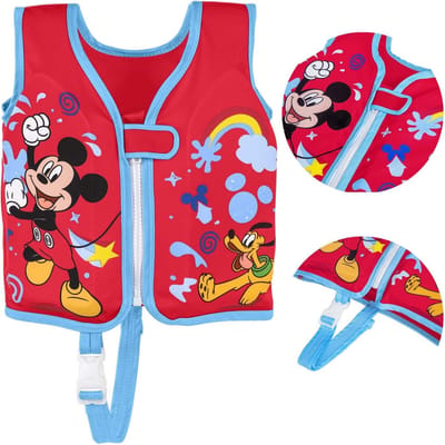 Bestway Disney Mickey Mouse Chaleco UPF 50+ 51 cm +1 tot 3 Jaar Zwembad en Strand 09101
