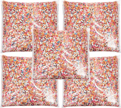 Boland Party Confetti snippers van papier - 5x - multi colours mix - 400 gram zakje - feestartikelen - versieringen - carnaval