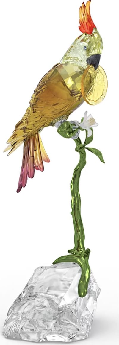 Swarovski beeldje Kaketoe 5646611 | decoratieobject voor in huis | Idyllia collectie, kleurrijke vogelfiguur, Swarovski stijl