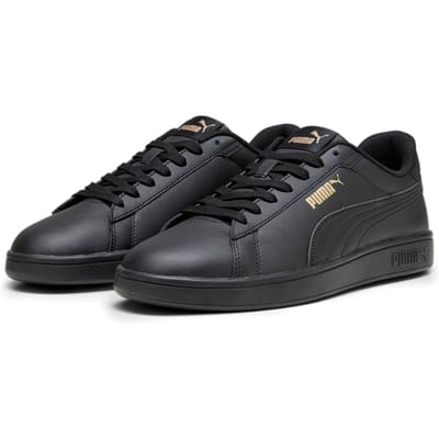 PUMA Puma Smash 3.0 L Unisex Sneakers - PUMA Black-PUMA Gold-PUMA Black