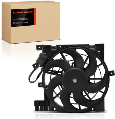 Frankberg 1x Motorradiateur Enkele ventilator