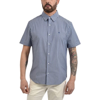 Overhemd Korte Mouw Calvin Klein Jeans Yd Multi Pinstrip
