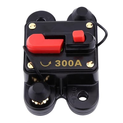 Automatische Fuse Switch Reset - DC 12V-24V Circuit Breaker - 80-300A voor Auto Marine Boot Fiets Stereo Audio Reset Fuse (300A)