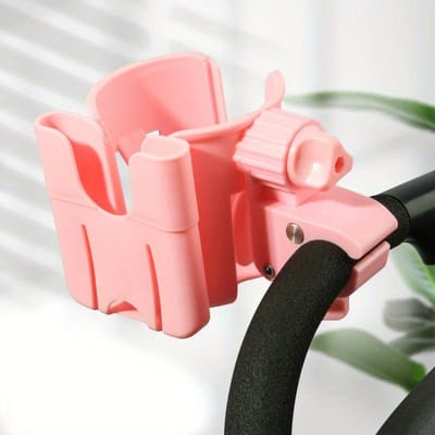 2-in-1 Universele Kinderwagen Waterbekerhouder Met Telefoonhouder, Universele Flessenhouder Voor Rolstoel, Peuter, Accessoires