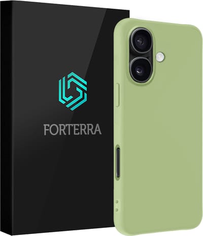 Hoesje Geschikt voor Apple iPhone 16 - Sterk & Shockproof - Siliconen Case - Hoes Cover - Groen
