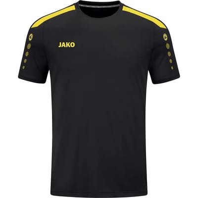 Jako Power Shirt Korte Mouw Heren - Geel / Zwart | Maat: 4XL