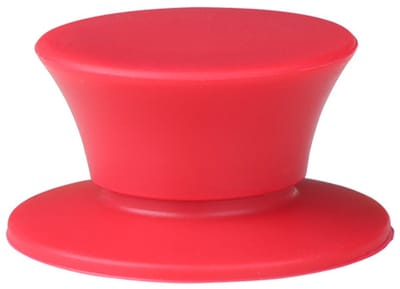 Universele knop voor pannendeksels (set van 2) – Hittebestendige vervangende greep – Soft-touch siliconen met antislip – Geschikt voor diverse pannendeksels – 5,8 x 5,8 x 3 cm