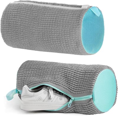 Duurzame waszakken voor schoenen, 2 stuks, herbruikbaar en efficiënt voor de wasmachine, 360° bescherming