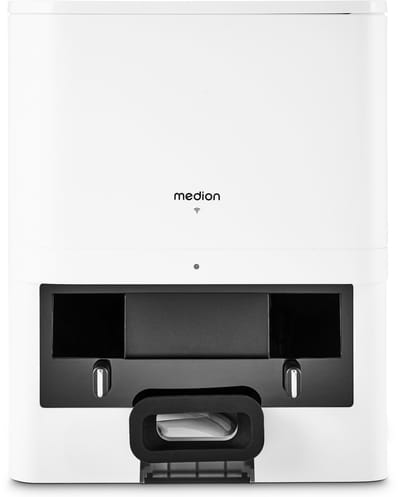 MEDION zuigstation voor robotstofzuiger MEDION X41 SW (2 liter inhoud, automatische lediging & sterke zuigkracht, MD 12035)