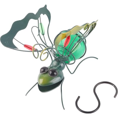 Décoration d'insecte volant suspendu extérieur Apparence d'insecte Lumière LED d'insecte suspendu Luciole gray