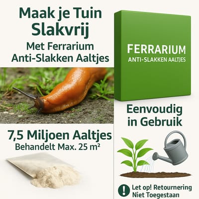 Ferrarium aaltjes tegen naaktslakken - Ecologische Slakkenbestrijding – Ferrarium Aaltjes 7,5 Miljoen 25M2