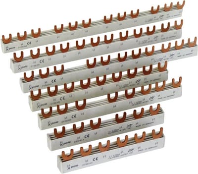 215641 Eaton spanningsrail Euro-Vario 63 A EVG-2PHAS/1 Phase busbar 2-polig 10 mm² 63 A 500 V 1 stuk(s)