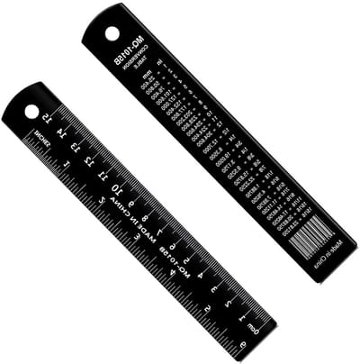 Set van 2 Metalen Linialen 15 cm - Duurzaam Meetgereedschap voor Tekenen en Kantoor