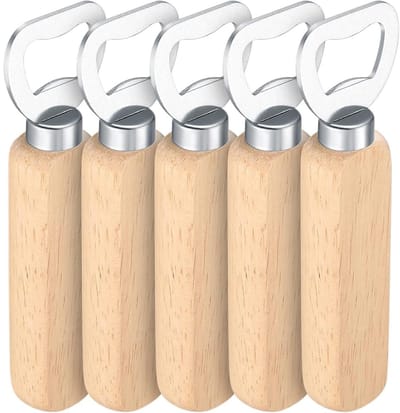 GELLDG 5 stuks flesopener - draagbaar - gepersonaliseerde cadeauflesopener voor mannen - bierflesopener - geschikt voor frisdrankflessen, sapflessen, melkflessen