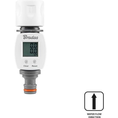 Bradas White Line - Elektronische Watermeter - LCD Display - WL-3101