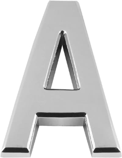 Huisnummer Sticker - Adresnummer Plastic - Deur Herkenning - Zelfklevend Makkelijk - 50 mm Hoog - Bruin