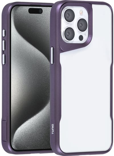 TUNIQ telefoonhoesje voor Apple iPhone 15 Pro Max - Siliconen backcover - Paars