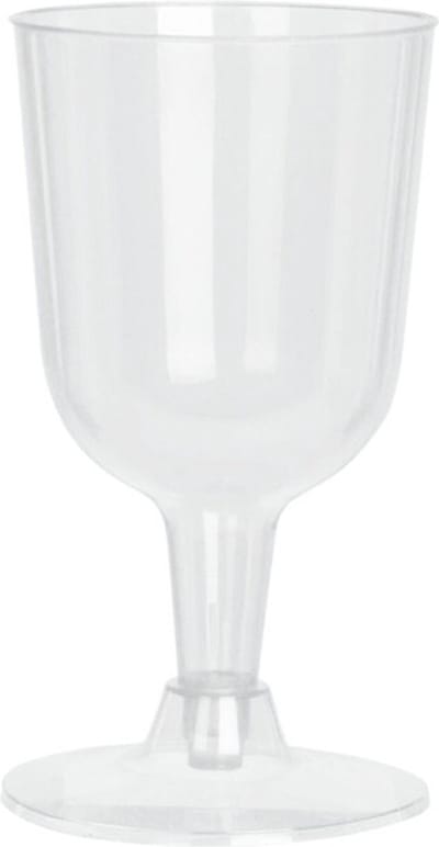 Excellent Houseware Wijnglazen - 4x - transparant - kunststof - 160ml - herbruikbaar wijnglas