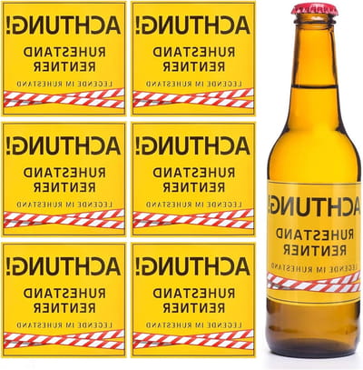 12 Stuks Gepersonaliseerde Bierfles Labels voor Pensioen, Perfecte Cadeaus voor Mannen en Bierliefhebbers
