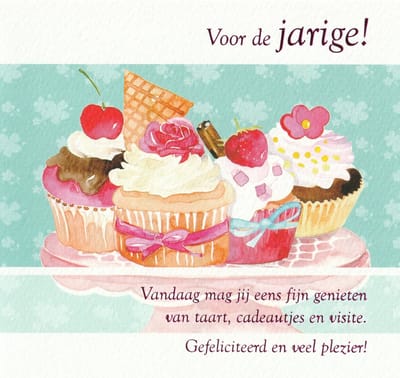 Happycards Kraft Luxe wenskaart met envelop - verjaardag Wenskaarten Versturen - wenskaarten verpakt in cellofaan - 15x15 cm
