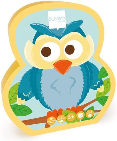 Scratch Vormenpuzzel Junior 12,5 X 14 Cm Karton Geel/blauw