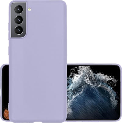 Hoesje - Geschikt voor Samsung Galaxy S22 - Sterk & Shockproof - Hoes Cover - Siliconen Case - Lila