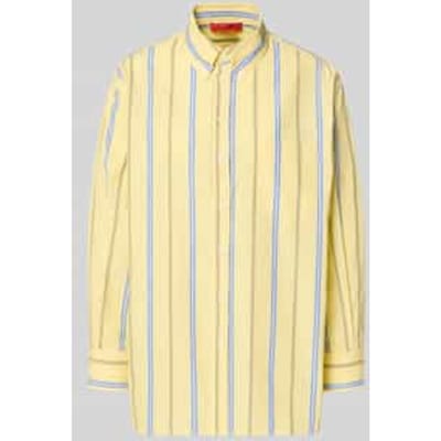 relaxed fit blouse met lange mouwen van puur katoen model 'MCODAMA'