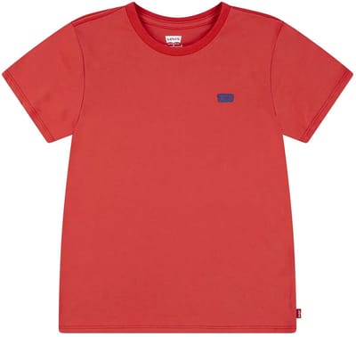Levi´s ® Kids Batwing Chest Hit T-shirt Met Korte Mouwen Rood 14 Years Kinderen