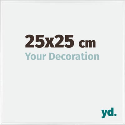 Your Decoration - Fotolijst 25x25 cm - Aluminium - Wit Hoogglans - Kent