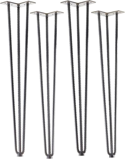 Set van 3 Haarspeldpoten Tafelpoten Industrieel Staal 710 mm voor Eet- en Bartafels