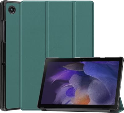 Hoes geschikt voor Samsung Galaxy Tab A8 – Samsung tab A8 (2021 / 2022) Trifold tablet hoes - Groen